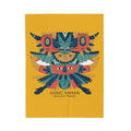 Velveteen Plush Blanket — Colorful Tribal Totem 'Sonic Xaman Healing Tracks' Throw